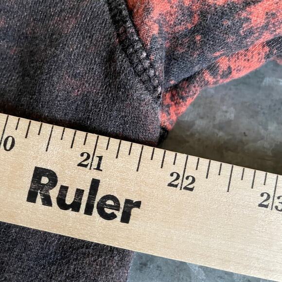 Russell Athletic x ASAP Rocky Pullover Skulls Hoodie Sweatshirt Mens XS Orange - Picture 9 of 10